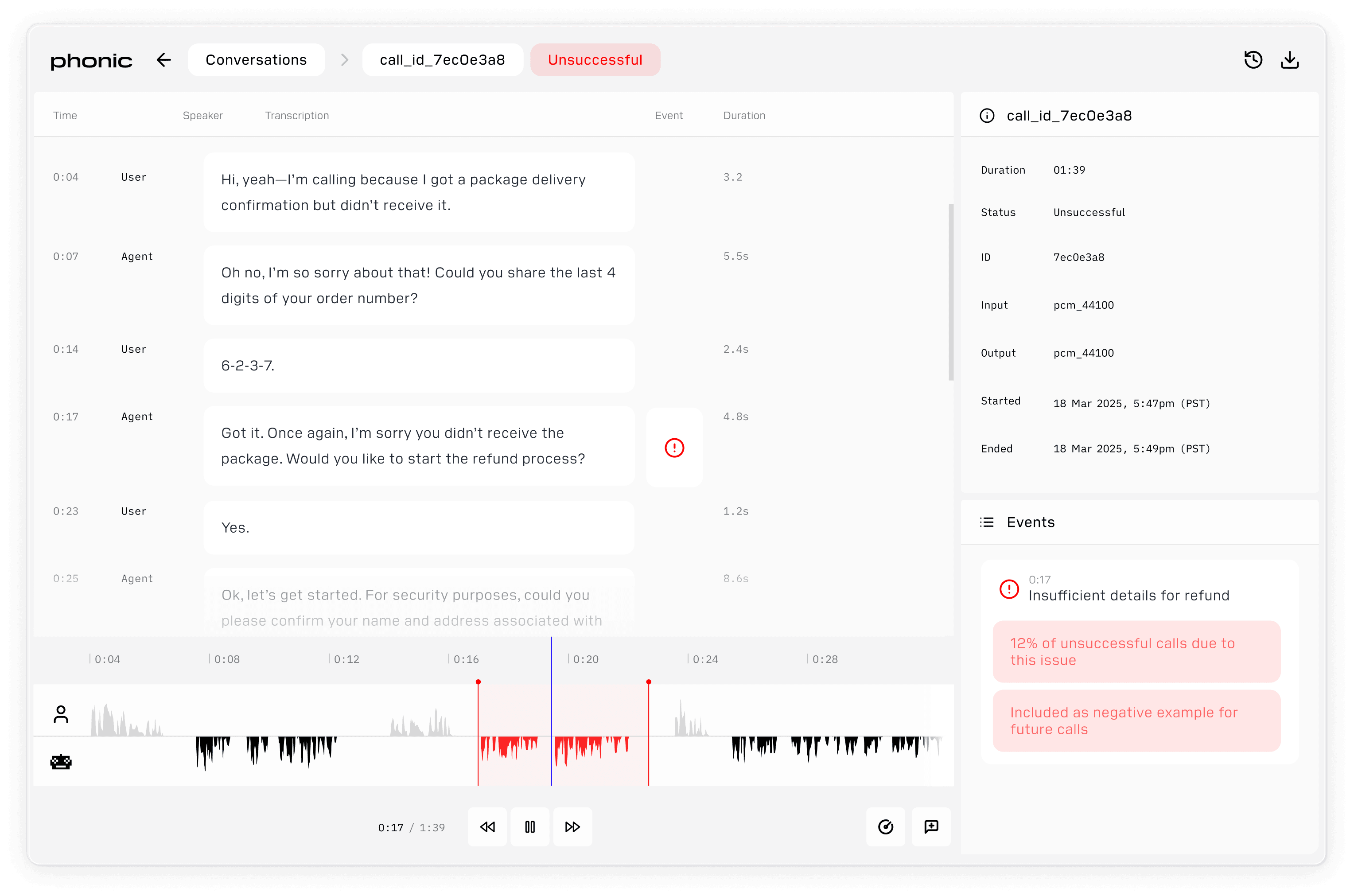 Phonic product screenshot